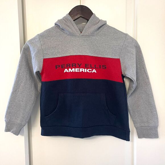 Perry Ellis America Kids Boys Jacket Sweatshirt Pullover Hoodies Size 5 - Picture 1 of 6